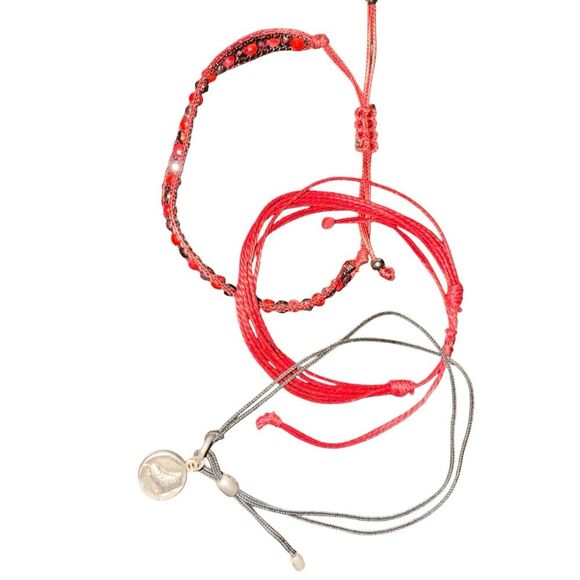 Alex And Ani 2016 Ice Skate Bracelet and Unbranded Beaded Bracelet Set - Picture 1 of 5